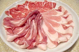 three kinds of pork